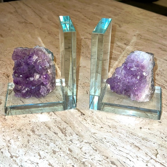 Other - Amethyst Cluster Bookends